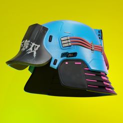 3434334.jpg STL-Datei KABUTO Helm aus Cyberpunk 2077 3d Druck・Design für 3D-Drucker zum herunterladen