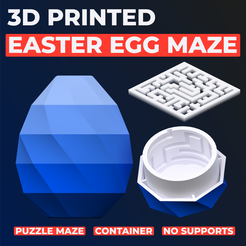 3d-Printed-Easter-eggSquare.png Télécharger fichier STL 3D Printed Easter Egg Maze • Design imprimable en 3D, sketchesgetshapes