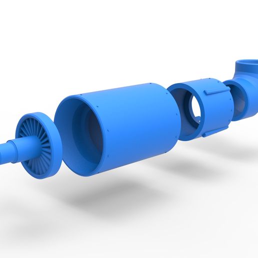 51.jpg Diecast Jet engine 6 Scale 1:25