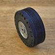 DSCN0618.JPG Free STL file Scale wheels and tires for ESM P-51 Mustang・3D print design to download