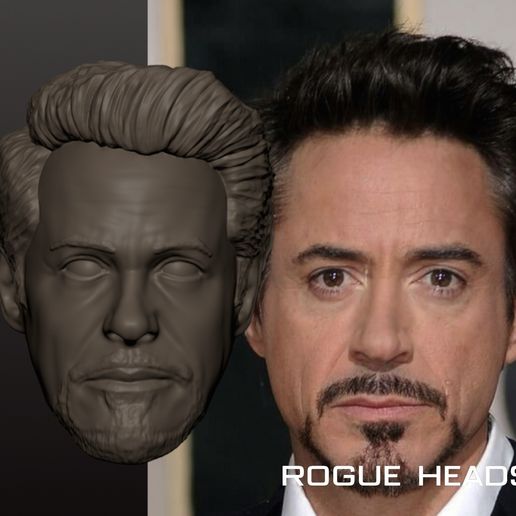 SIX_B0E07C75-863D-43E8-B482-8B19C02DE407.jpeg Robert Downey Jr. Tony Stark Ironman Endgame Custom Head