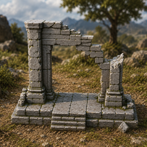 🏰 Fallen Sanctum Gate・ STL File for 3D printing・Cults