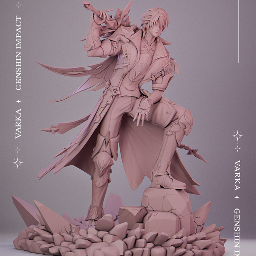 ♂️ Varka | Genshin Impact・ 3D File for 3D printing・Cults