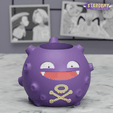 koffinf01B_ws.png STL file Koffing Pen Holder Print in Place Pokemon・3D printer model to download