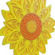 fb142491-b599-41f0-98c6-15588a41a7d1.png Sunflower Mandala art - Multi colour print