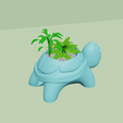 b6.png Turtle Back Vase - Cute Plant Pot - STL Printable