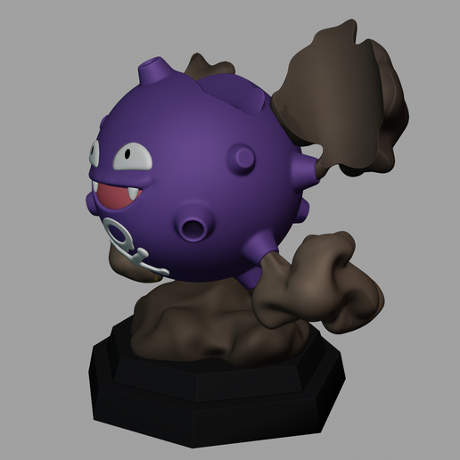 KJstand11.png Koffing Joystick Stand - Pokemon Figure