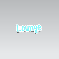 lounge-1.png Descargar archivo STL salón de la placa de identificación • Objeto imprimible en 3D, RINMAKER
