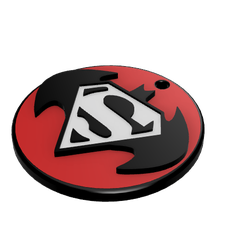 24c.png key ring/ key ring Batman and Superman (emblem)