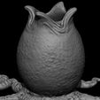02.jpg 3D PRINTABLE OPEN ALIEN EGG OVOMORPH WITH ROOTS