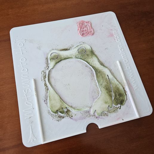 20250329_114438.jpg Printastique ! - Set d'impression Ukiyo-e format A4 - Les célèbres "grenouilles grincheuses" - Meika Gafu (1814) par Matsumoto Hoji