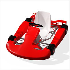 portada.png CAR - CAR 3D Model - Obj - FbX - 3d PRINTING - 3D PROJECT - GAME READY KART CAR