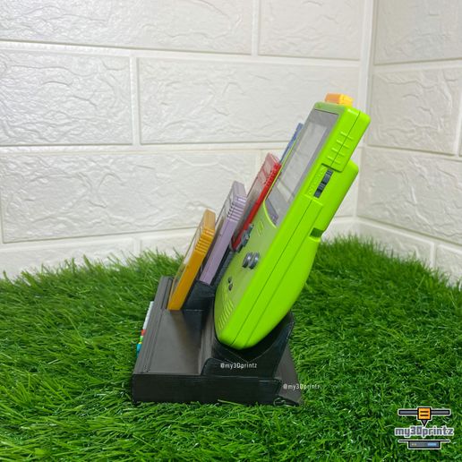 w9.jpg 5xゲームカートリッジホルダー付きゲームボーイカラスタンド