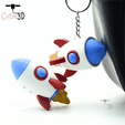 Cutie3D-Click Rocket Fidget Clicker Keychain_06.png Cutie3D Click Rocket Fidget Clicker Keychain - Cute Backpack Keychain
