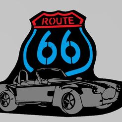 face.jpg Fichier STL Route66・Design pour impression 3D à télécharger