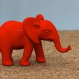 elephant_02.jpg STL file baby elephant [HIGH-POLY]・3D printer design to download