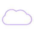 Cloud (1).stl Cloud cookie cutter