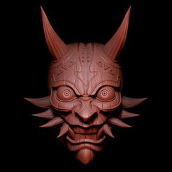 base1.jpg Fichier 3D MASQUE DE MAJORA (HANNYA STYLE) v1・Design pour impression 3D à télécharger