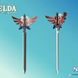 Folie36.jpg Master Sword - Zelda Tears of the Kingdom - Complete Set - Life Size