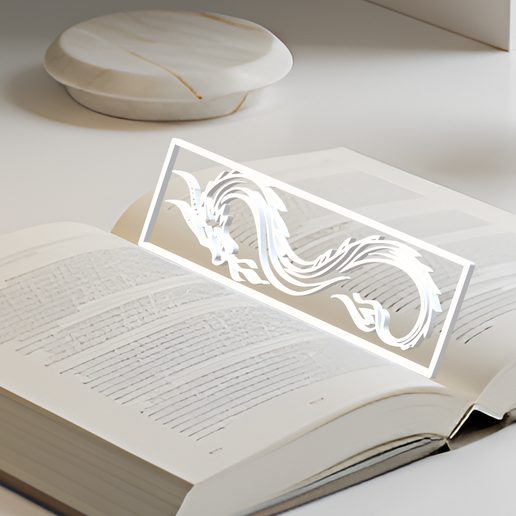 Dragon Bookmark, Gift Idea 3D model
