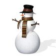 RD.jpg DOWNLOAD SNOWMAN 3D Model - Obj - FbX - 3d PRINTING - Christmas - Noel Christmas