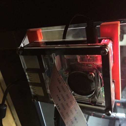 Raspberry Pi Mounting Clips For Lack Enclosure 3D model