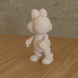 fond-yoshi.png Yoshi (Super Mario) - Figurine STL / 3D Printable Model