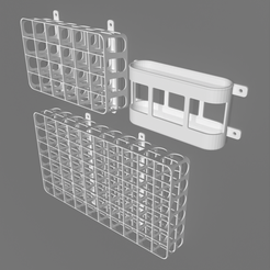 BKGcode_Wall.png STL-Datei BKGcode - Pinsel und Farben Wandhalterung kostenlos・Design für 3D-Drucker zum herunterladen