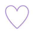 heart thin modern 3.75in.stl 4 sizes - Thin Modern Heart Shape Cookie Cutter - SHARP cutting edges - So Versatile!