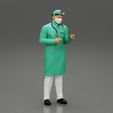 3DG-0001.jpg Male Surgeon Doctor Standing in Hospital