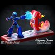 4.jpg Megaman Diorama 3D printable diorama