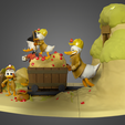 tbrender_003.png Ducks Tales diorama Scrooge Mc Duck Donald duck Huey Duey Luey