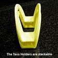 b33bde90901d27dd591e65c12e007fa2_display_large.jpg Taco Holder - Rolls over for easy filling / Flat base holds Taco upright when served