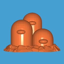 3D printing Dugtrio Funny 3D print model • made with Anycubic i3 mega  S・Cults