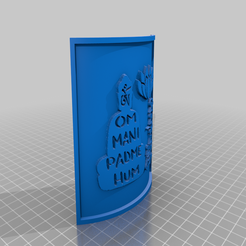 OM_100.png Fichier 3D gratuit OM pour Lithophane Box Frame Curved - Trou pour interrupteur 20mm et prise DC - Litophane - Litofania・Modèle imprimable en 3D à télécharger
