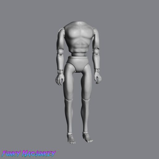 🦸 VINTAGE-STYLE MEGO ACTION FIGURE STANDARD BLANK BODY PARTS・ STL File ...