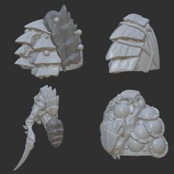 IMG_0105.jpg Free STL file Space marine tyranid gear-armor・Object to download and to 3D print