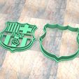 D_Escudo Barcelona.jpg Cookie Stamp/Cutter. Cortante/Cutter cookie dough. San Lorenzo, Barcelona and Racing Club Shield