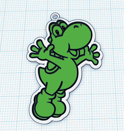 Keychain Mario 3D model