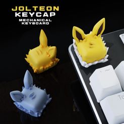 portada_jolteon_keycap_cults.jpg Jolteon Pokemon - Keycap 3D mechanical keyboard - Eeveelutions