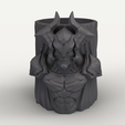 SimLab3859.png Aatrox Pot - League of Legends 3D Print Model - Gaming Desk Organizer & Planter STL