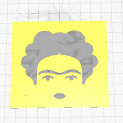 kahlo.png STL file Stencil Frida・3D print model to download
