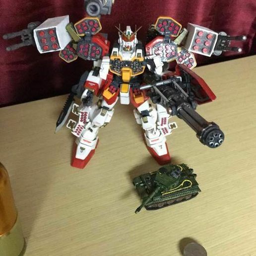 Custom gundam mg heavy arms cannon 3D model