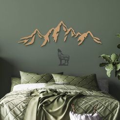paysage-de-montagne.jpg Archivo STL decoración mural・Modelo para descargar y imprimir en 3D