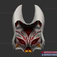 Japanese_Kitsune_Fox_Mask_3d_print_files-06.jpg Demon Kitsune Fox Mask - Japanese Cosplay Costume