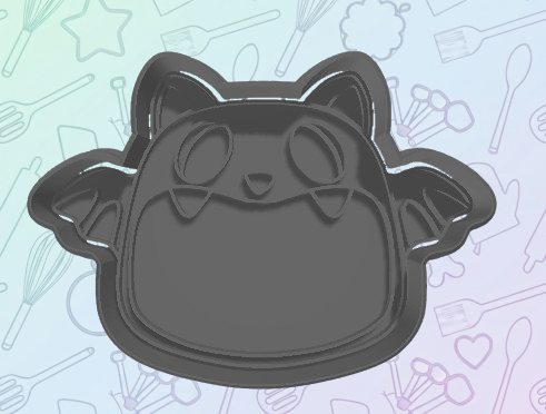 Bat Name Plaque Cookie Cutter