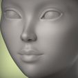 2.27.jpg 35 3D HEAD FACE FEMALE CHARACTER FEMALE TEENAGER PORTRAIT DOLL BJD LOW-POLY 3D MODEL