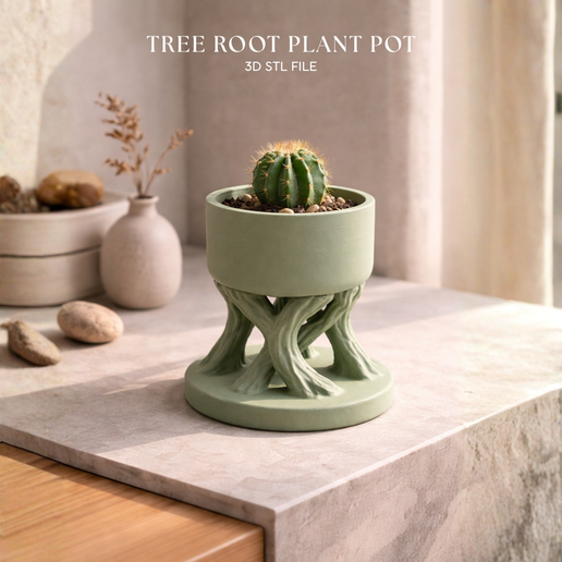 Tree Root Plant Pot