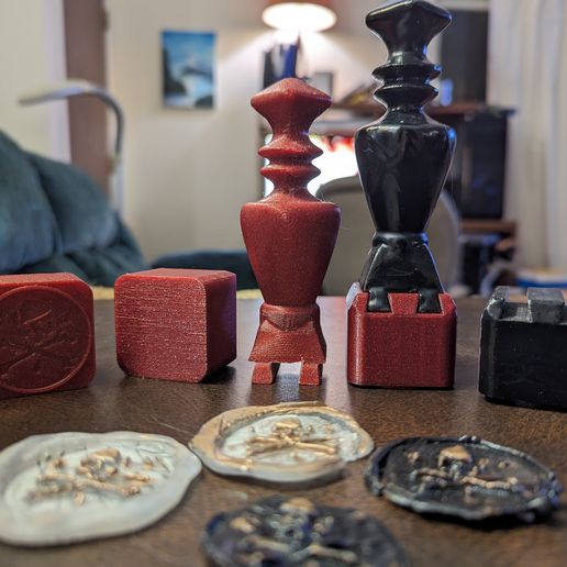 🦭 FANCY MODULAR INK STAMPING AND WAX SEALING KIT (COMMERCIAL USE)・ STL ...