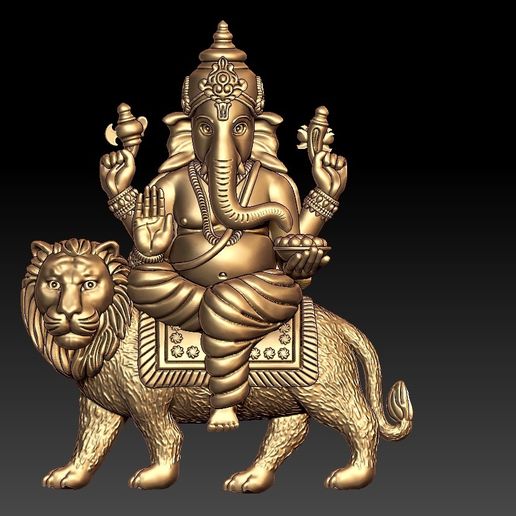 STL file VINAYAGAR PENDENT 🔑 (OBJ)・Model to download and 3D print・Cults